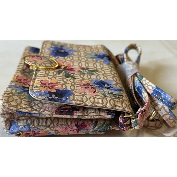 Time and Tru Brand Wallet on a String w/Front Snap and Zipper Floral Print (NWT) - Picture 10 of 15